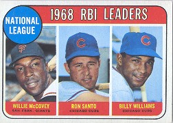 1969 Topps Baseball Cards      004       NL RBI Leaders-Willie McCovey-Ron Santo-Billy Williams